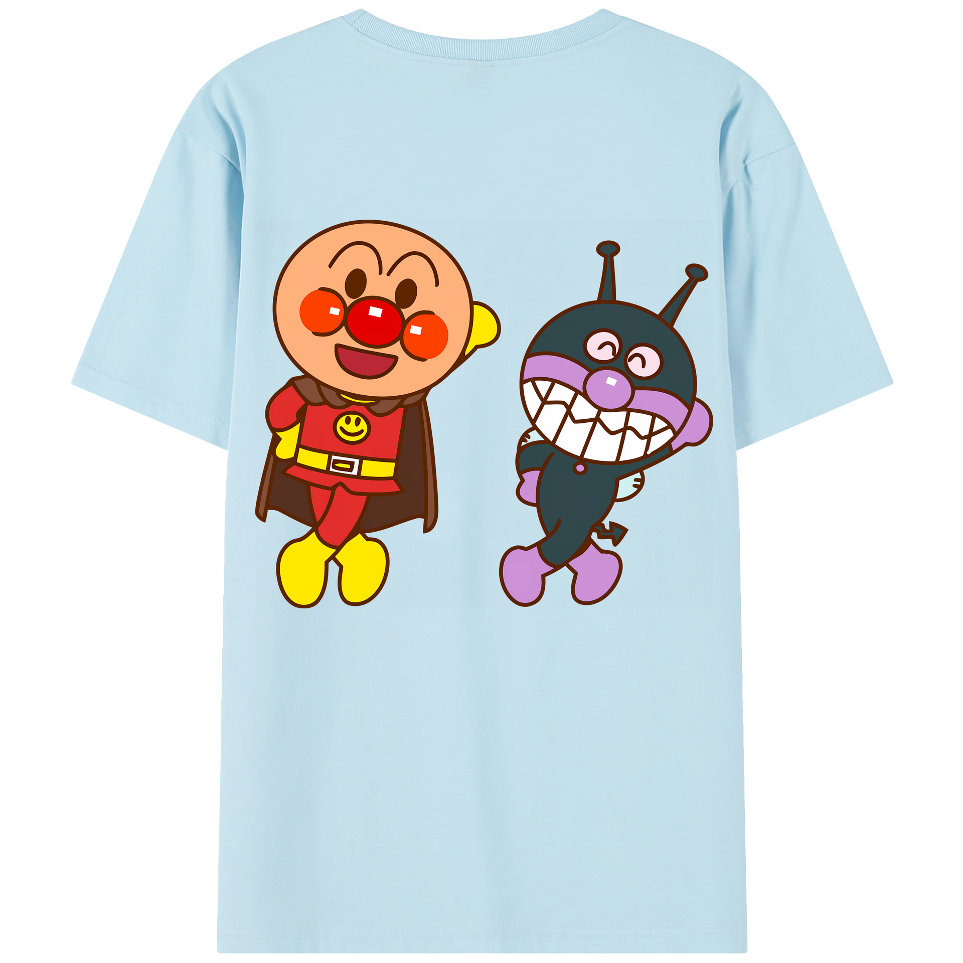 （画像用） アンパンマン Anpanman 綿100％半袖Tシャツ（背面プリント）